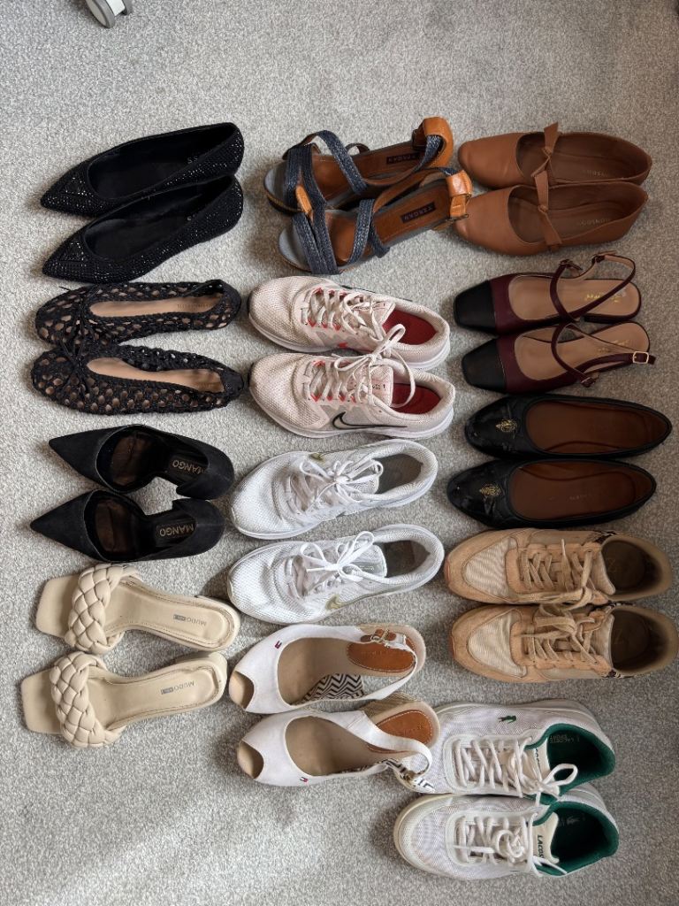 Bundle of Women's Shoes - Various Styles, Good Condition