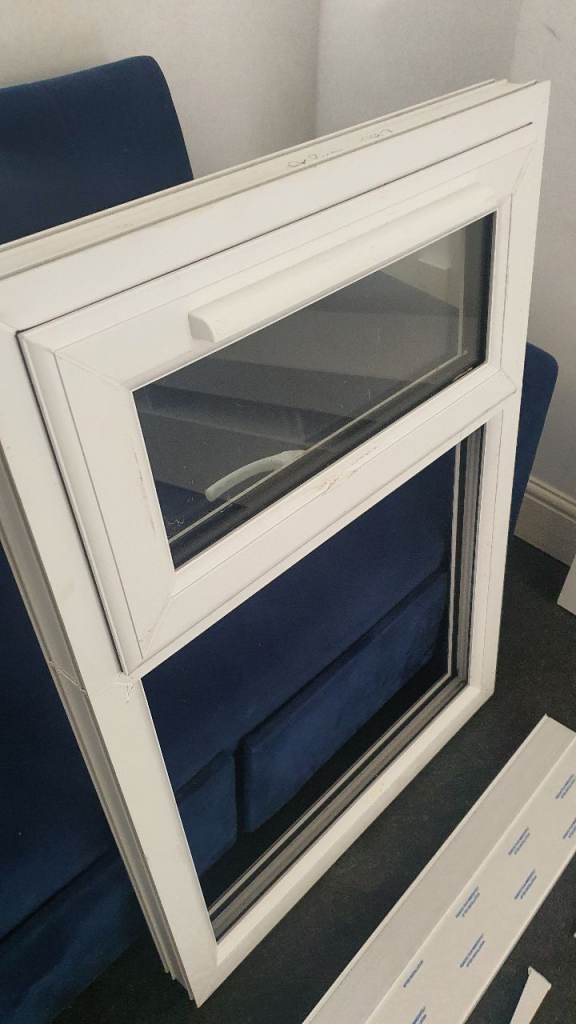 Double glazed Upvc window with glass 