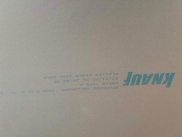 Knauf Standard Wallboard Plasterboard - New