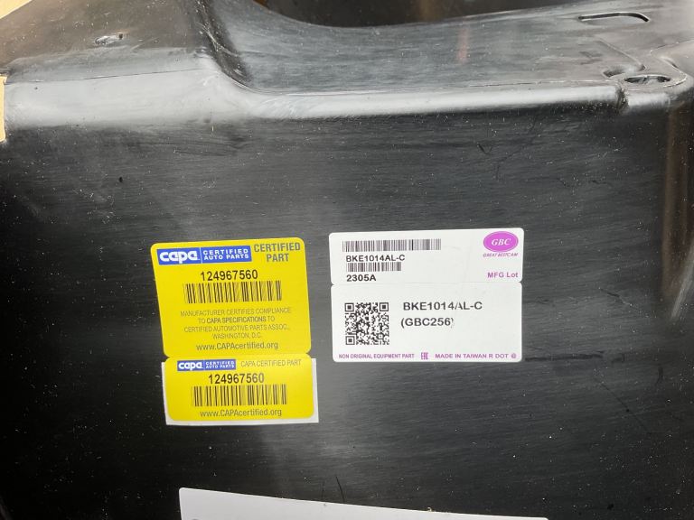 Vauxhall mokka passenger arch liner BNIB