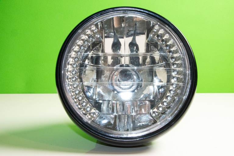 Universal Plastic LED Motorcycle Headlight