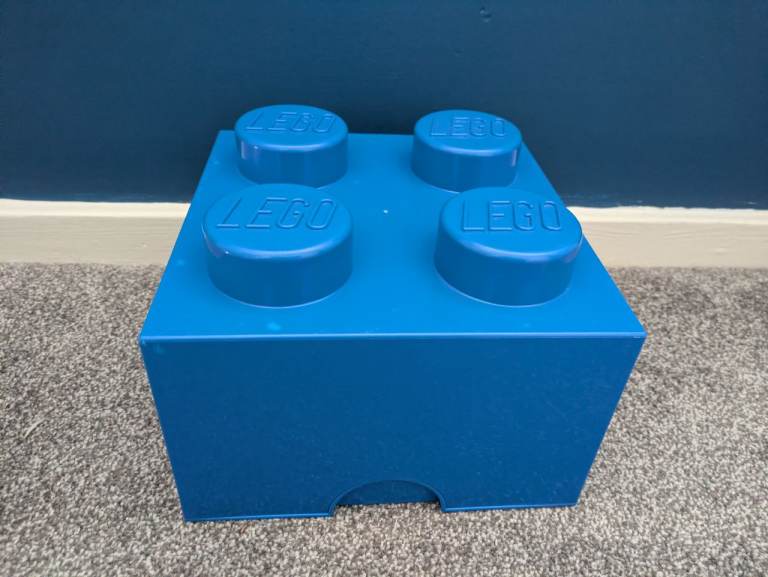 Blue Lego Storage Box (4 stud)