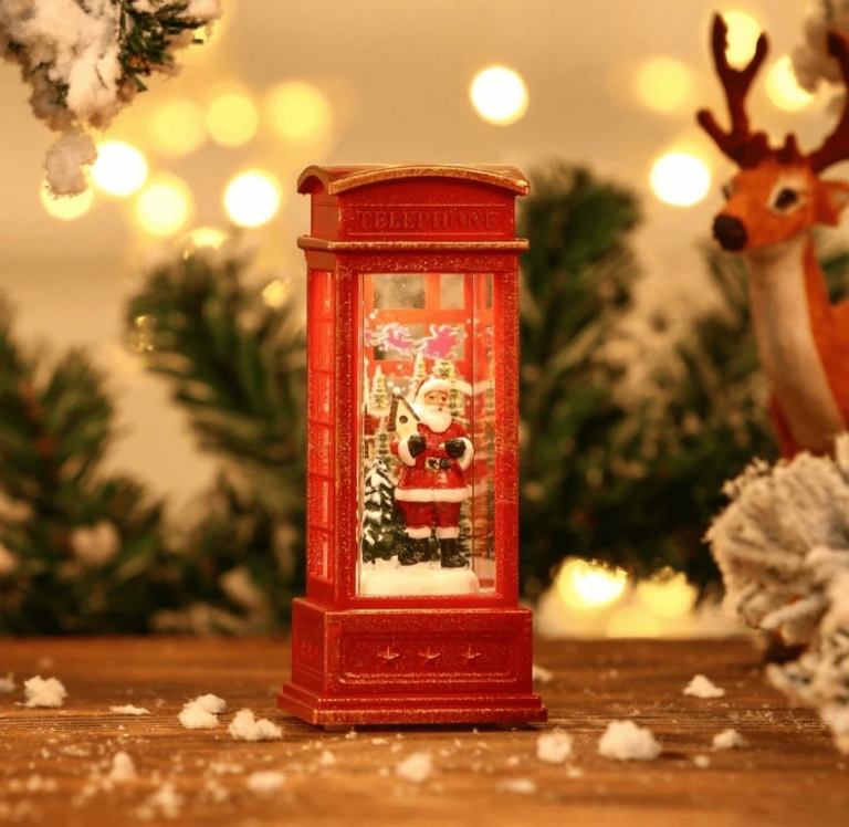 Telephone Booth Christmas Decoration