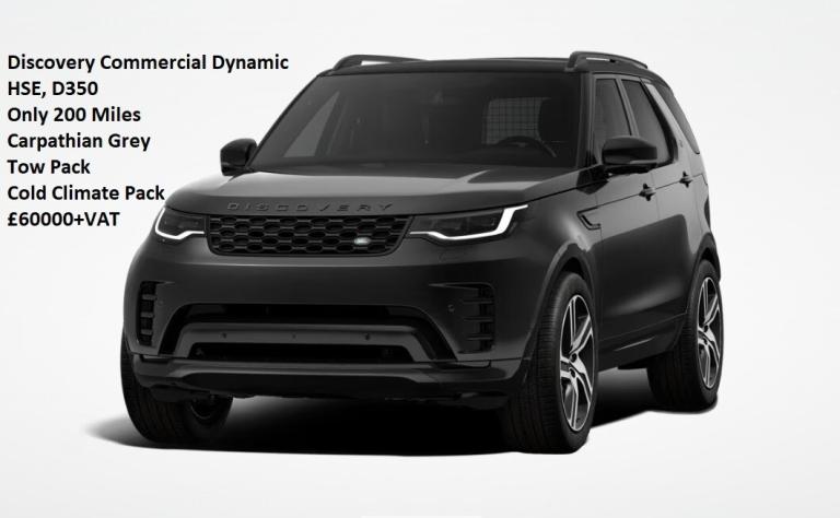 2025 75 Reg Land Rover Discovery Commercial D350 Dynamic HSE only 200 Miles