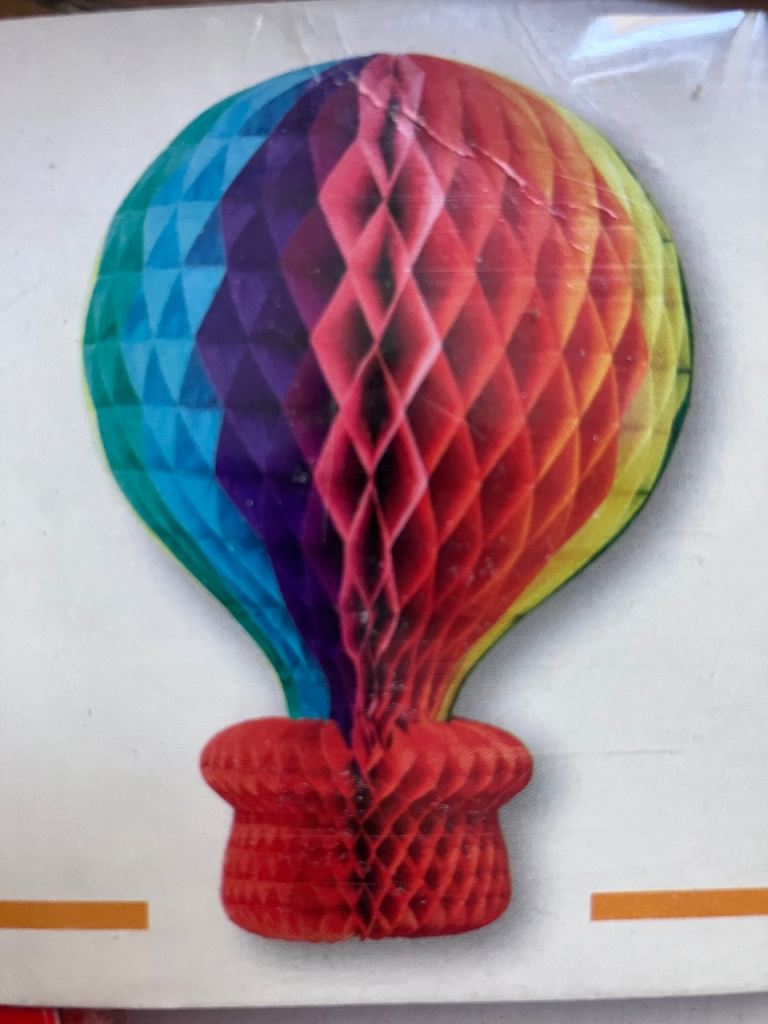 Rainbow standing Hot Air Balloon Decoration – Party Decor