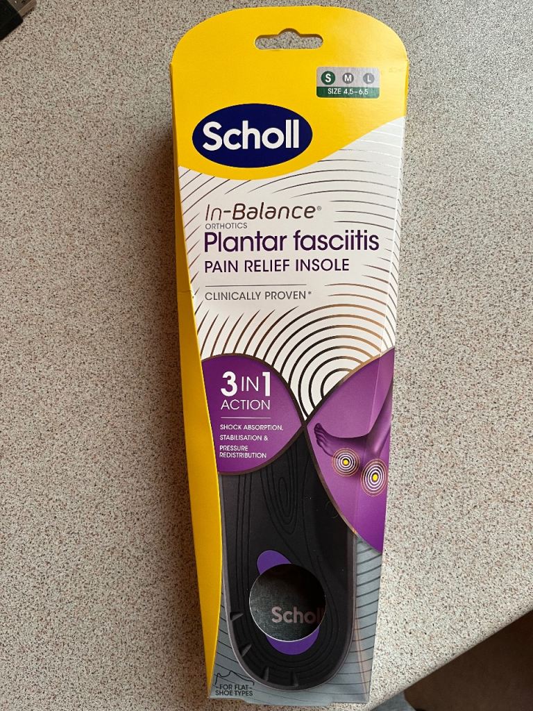 Scholl Plantar fasciitis insoles 