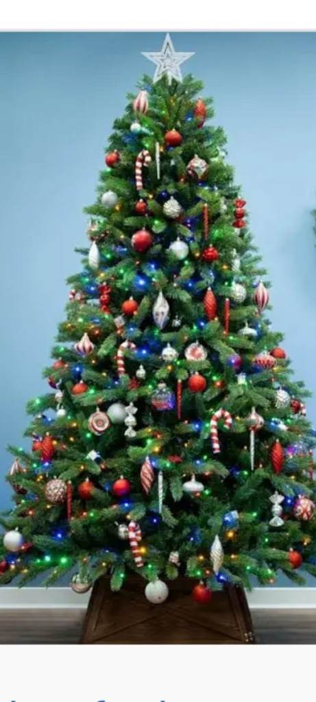 Pre-light multi colour function 5ft Christmas tree 