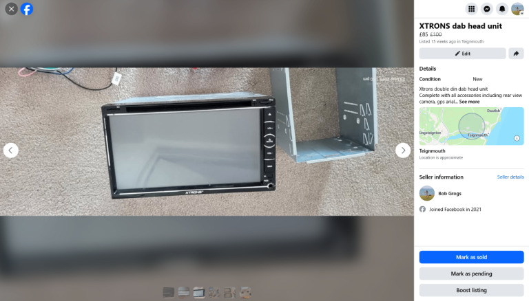  Xtrons double din Dab/cd/dvd head unit with built in gps 