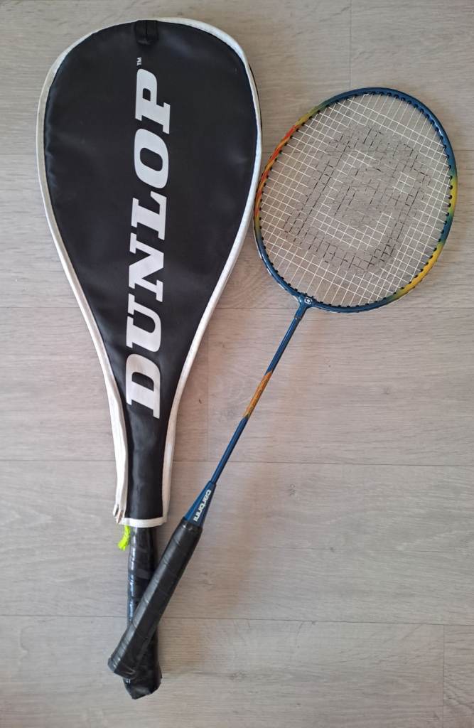 Squash and badminton racket pair