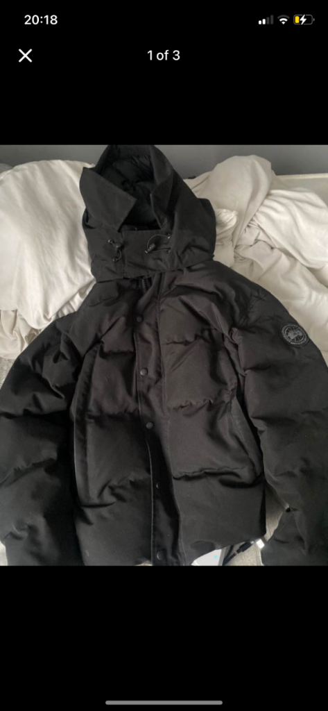 Canada Goose Black Puffer Jacket pick up Birmingham 
