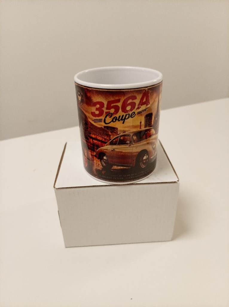Porsche 356A Coupe Birmingham Roads Printed Ceramic Coffee Mug 11oz Classic Car Gift 🚗☕️