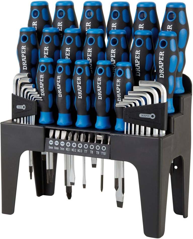 NEW SEALED 44 Piece Precision Screwdriver Hex Key and Bit Set Tool Stand Magnetic Tips