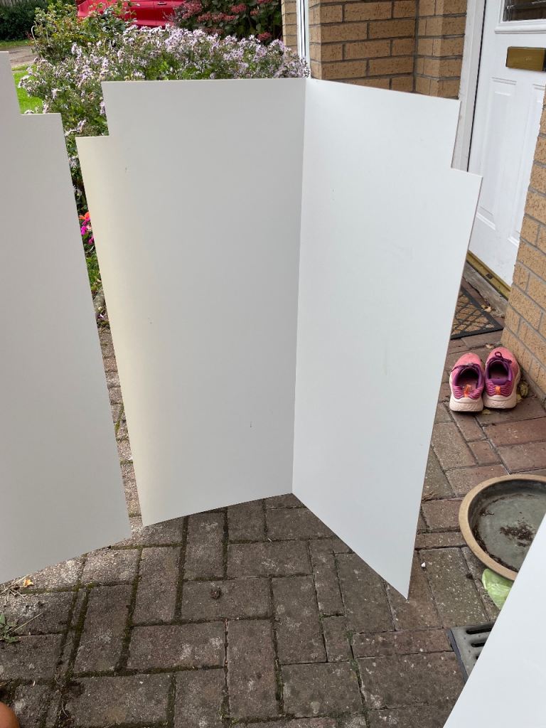 White Wood Panels / Boards – Good Condition