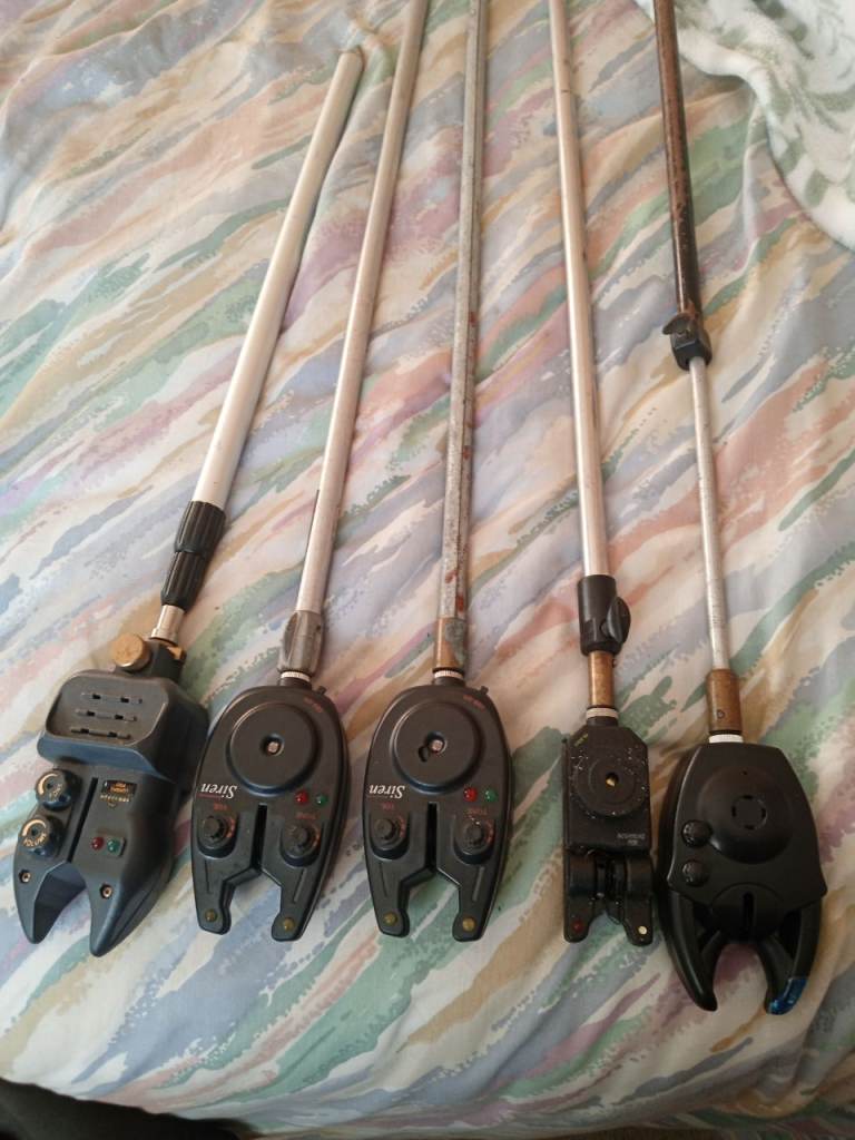 Selection of bite alarms and bank sticks