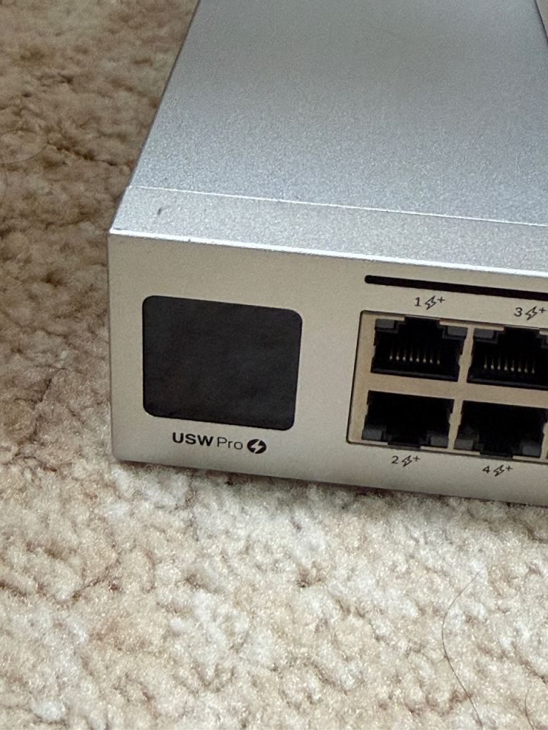 USW Pro 48 poe++ Network Switch - Silver, Good Condition