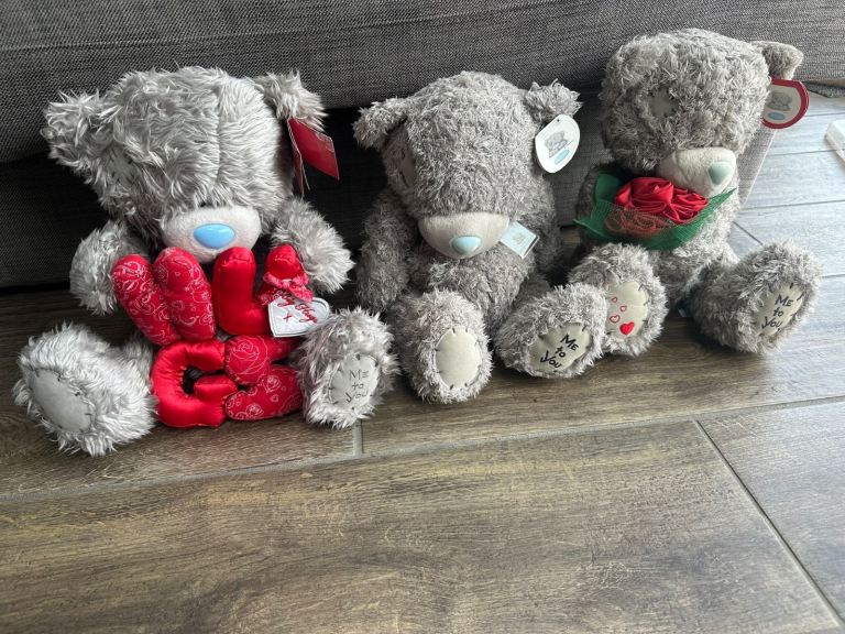 Set of 3 Large & 10 Small/Medium Tatty Teddies