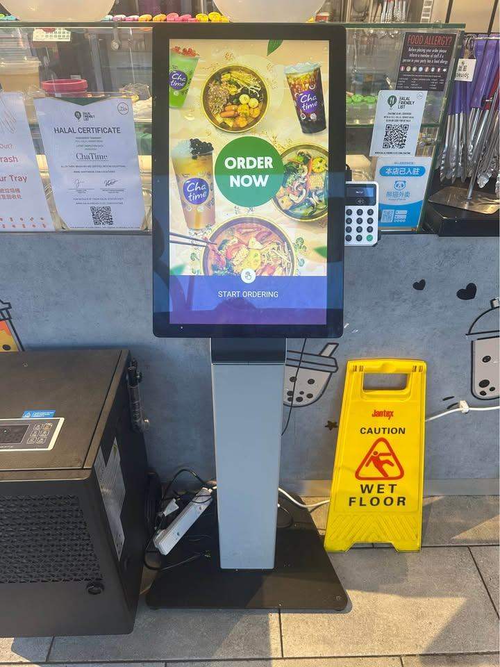 Android self order floor stand.  22 inch,