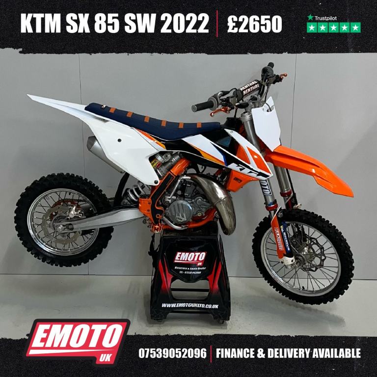 KTM SX 85 SW 2022 Motocross Bike 85cc @EmotoUK - Finance Available