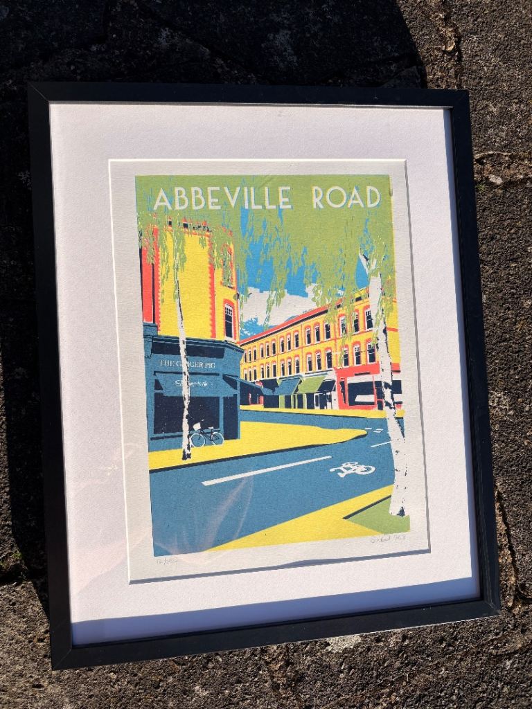Framed 'Abbeville Road' Print – Colourful Wall Art