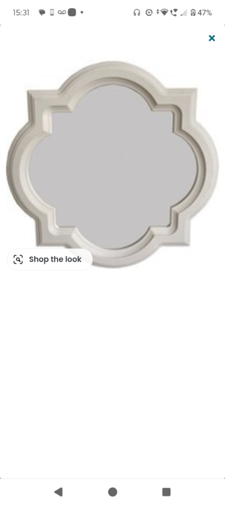 Large decorative mirror