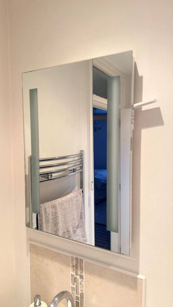 Illuminated Bathroom Mirror with Shaver Socket (110V/220V)