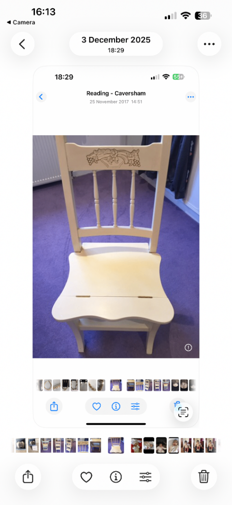 Solid teak convertible bedroom chair