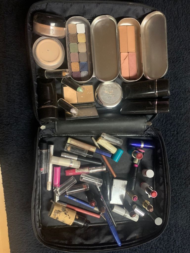 Large Makeup Collection with Various Cosmetics - Good Condition