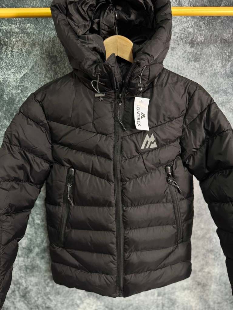 Kids Black Puffer Jacket with Hood pre loved
