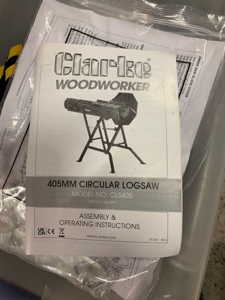 Clarke cross cut log saw