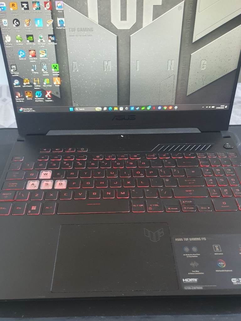 Asus TUF15 rtx3060 1tb 32ram i7
