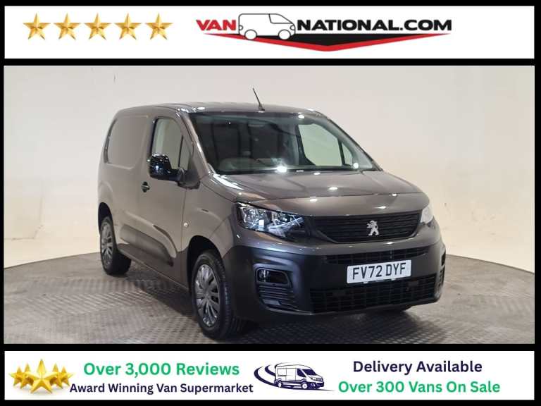 2022 Peugeot Partner 1000 1.5 BlueHDi 100 Professional Prem Van [6 Spd] PANEL VAN DIESEL Manual