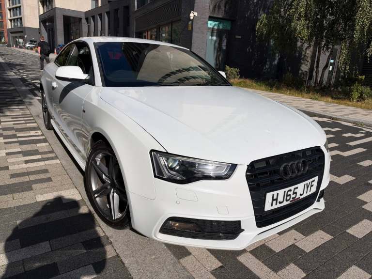 2015 AUDI A5 S LINE 2.0 TDI 6 SPEED MANUAL 3dr COUPE WHITE