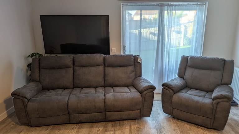 3 Seater Sofa & Armchair