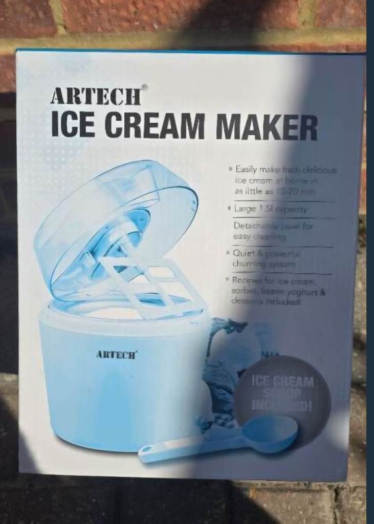 ARTECH Ice Cream Maker - Brand New in Box