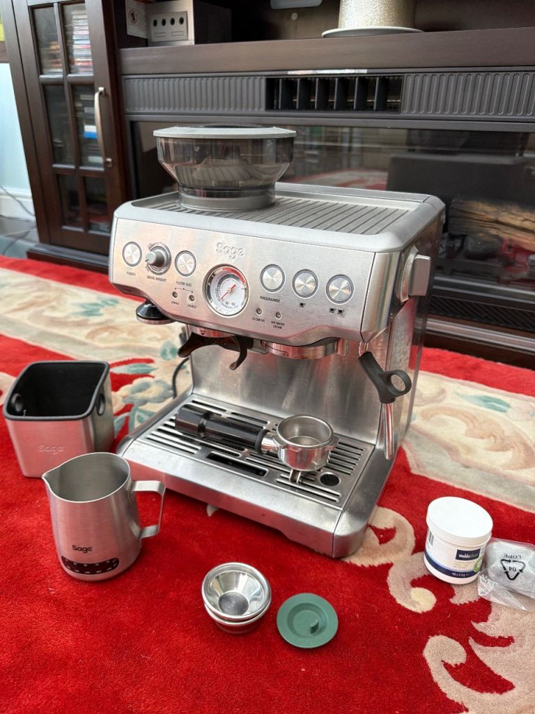 Sage Barista Express Coffee Machine - Stainless Steel - Sold As Seen