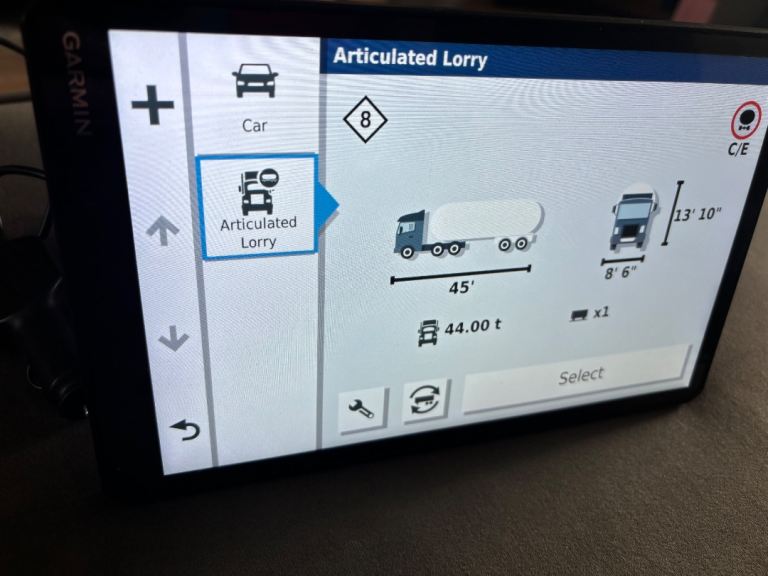 Garmin Dezl 1000 hgv satnav 