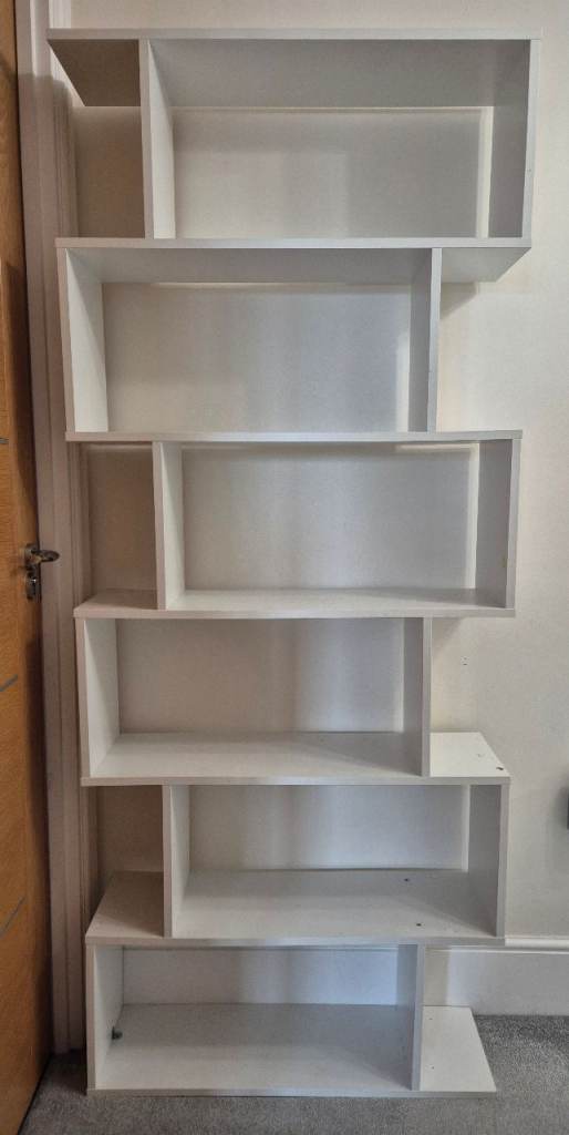 Venice Open back white bookcase