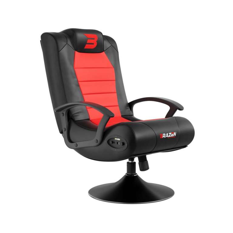 BraZen Stag Kids Gaming Chair for Kids Two Audio Speakers Subwoofer Bluetooth Compatible Boys Girls