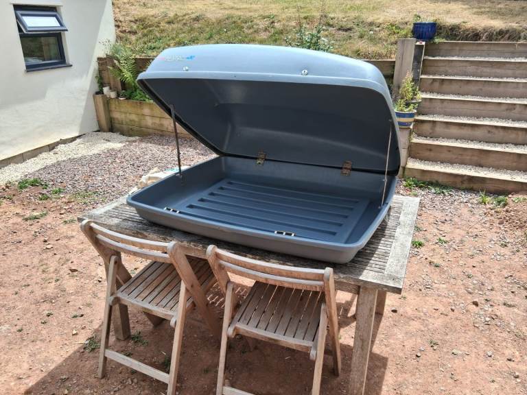 Grey Hard Shell Topbox for car