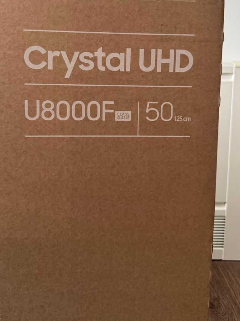 SAMSUNG U8000F 50" Crystal UHD 4K HDR Smart TV 2025 - UE50U8000F