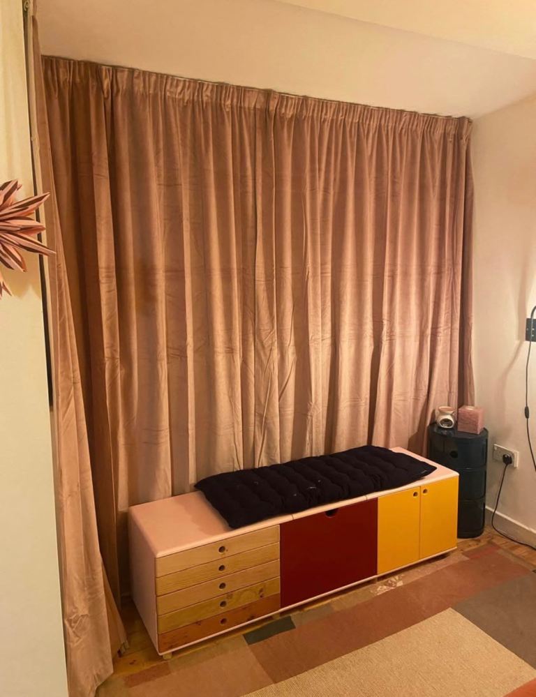 image for Pink Velvet Curtains 