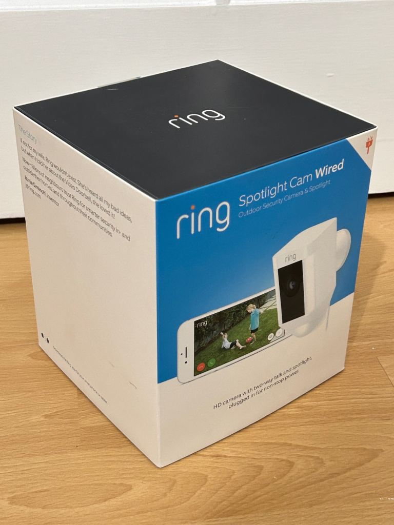 BN Sealed Ring Spotlight Wired Plug-In Outdoor HD Camera with Light 