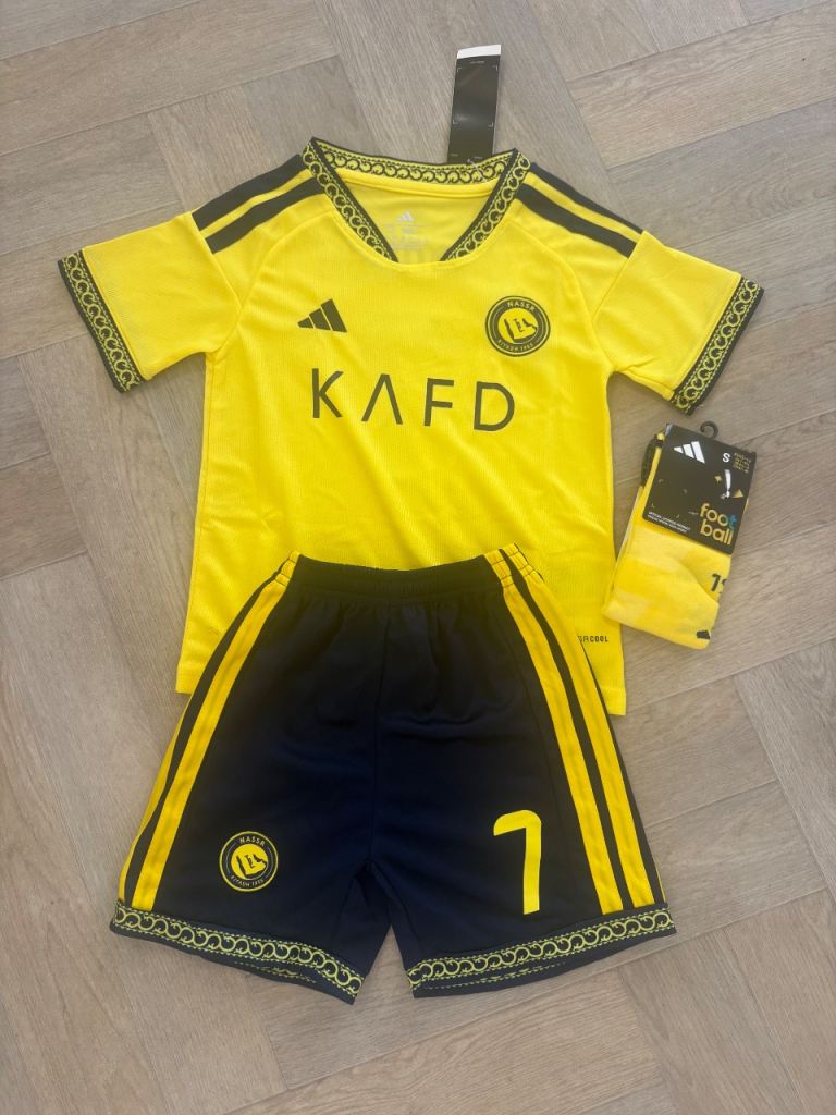 Adidas Kids Al nassr Football Kit - Shirt, Shorts & Socks