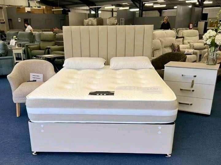 📢Luxury & Comfortable Divan Bed Base With Mattress >> Brand New Cash On Delivery>> Flat 10% OFF