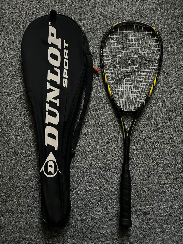 Dunlop BioTec Max Ti Squash Racket + Cover