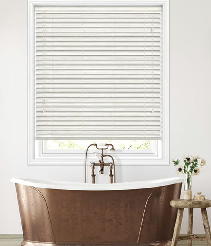 White Oak Faux Wooden Blinds NEW/Boxed