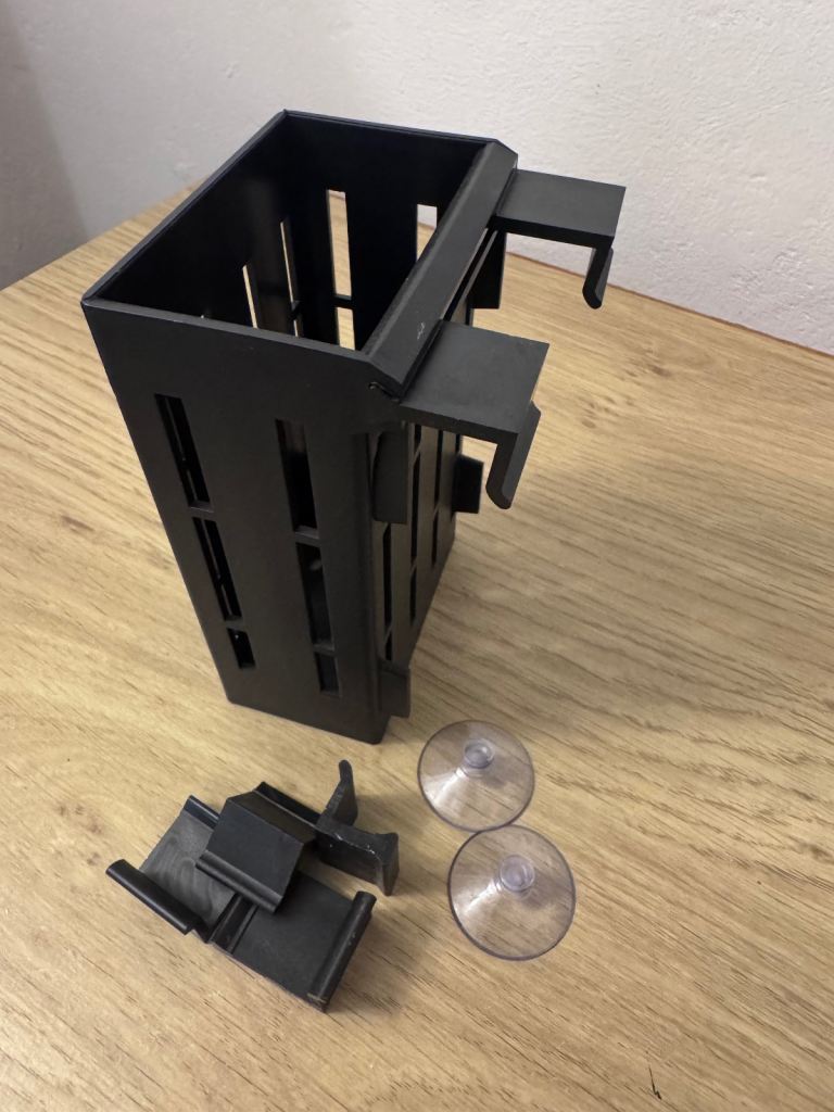 3 Borlech aquarium plant holders in black - boxed separately