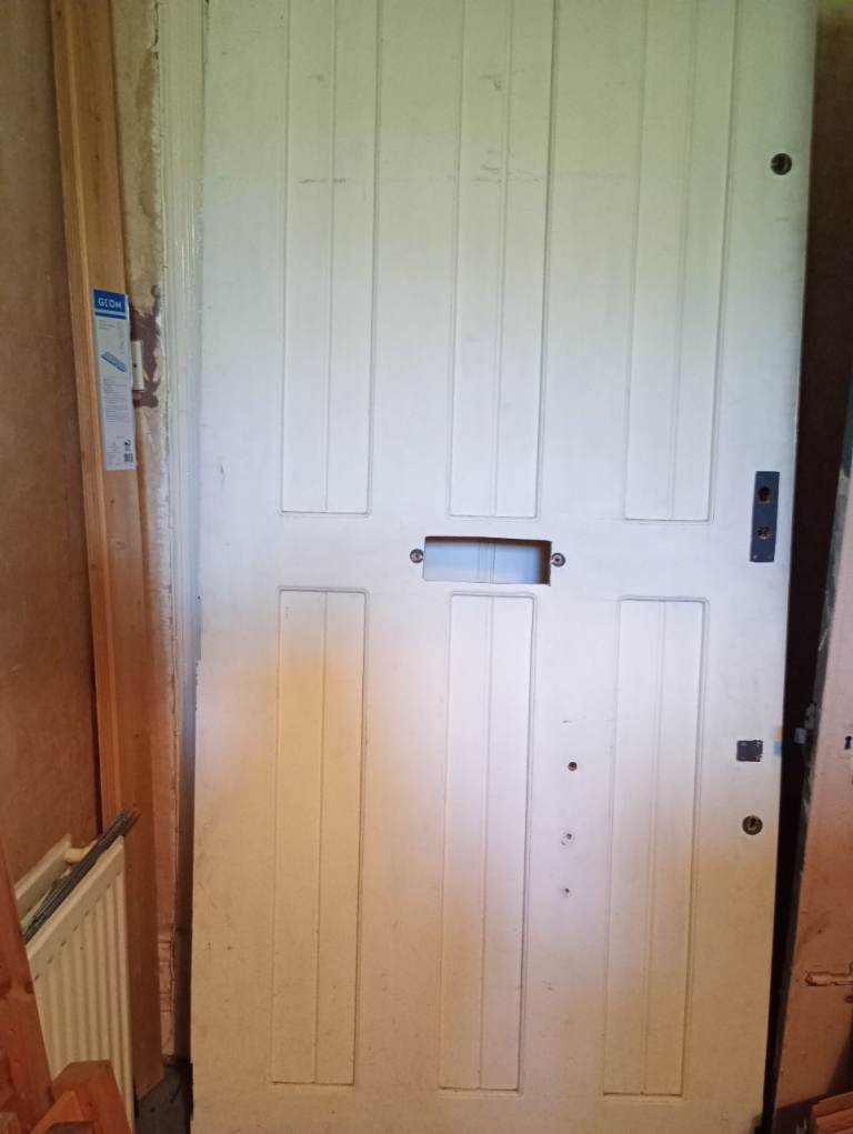 extra wide unfinished front door- free