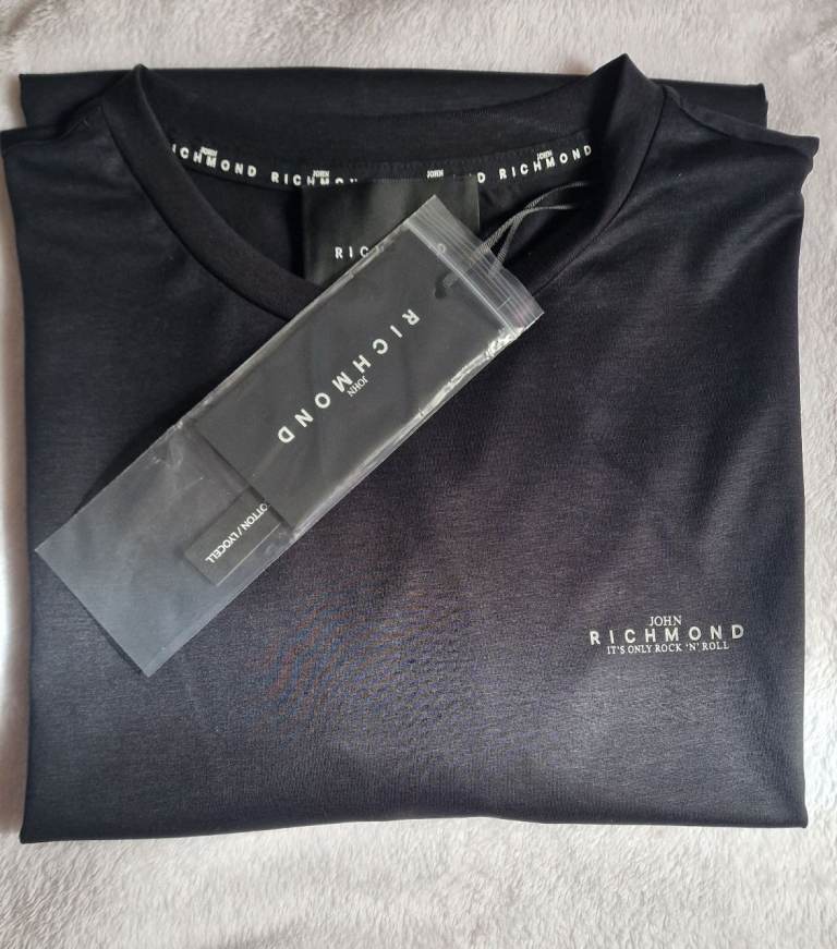John Richmond Black T-Shirt - New with Tags
