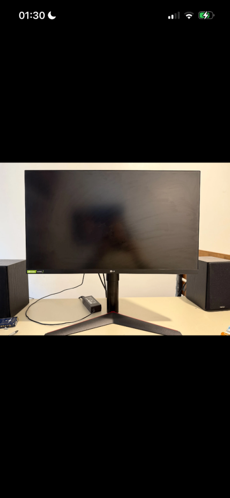 LG 27g850 27” 1440p qhd gaming monitor with g sync